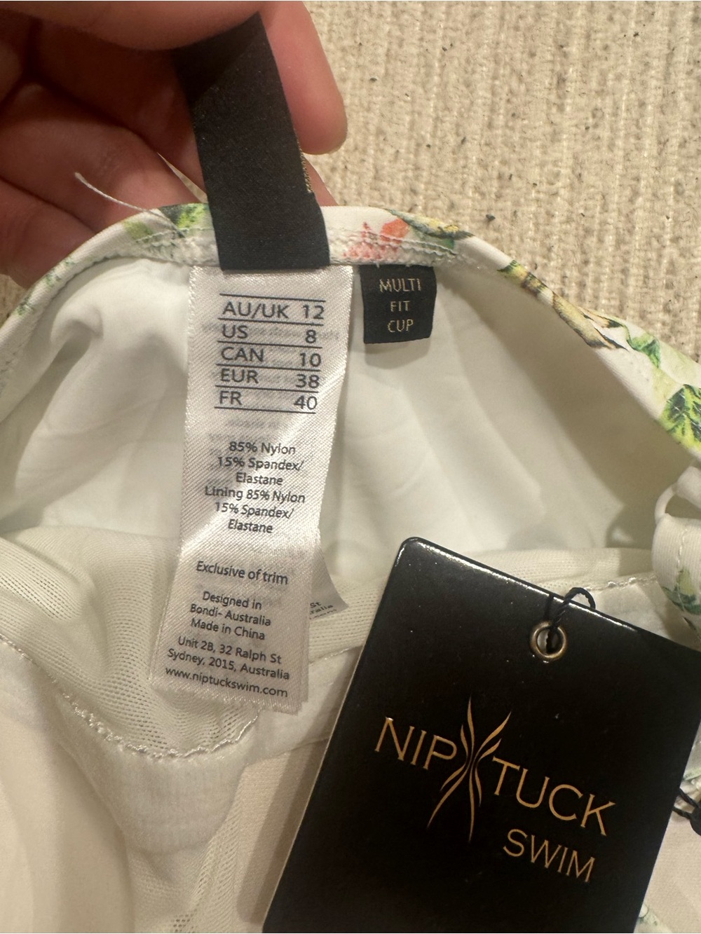 NWT New NIP TUCK Joanne Floral Twist Front One Piece Swimsuit 8 Cruise Swimsuit - Picture 7 of 8